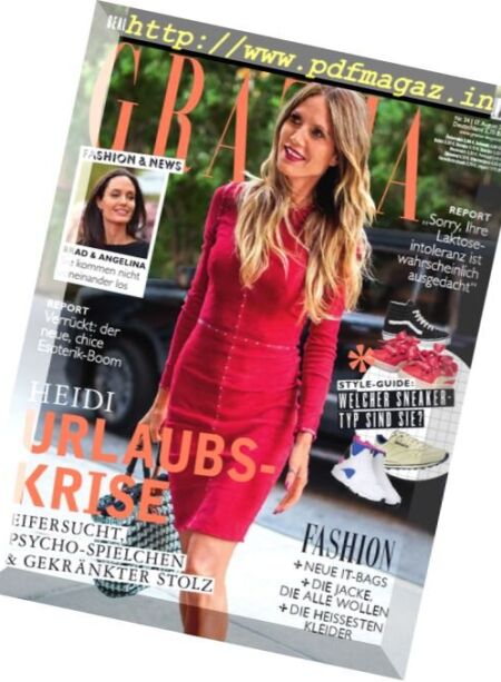 Grazia Germany – 17 August 2017 Cover