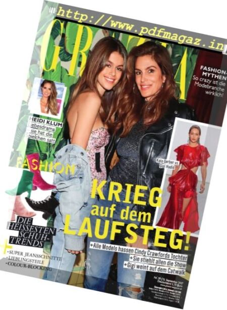 Grazia Germany – 21 September 2017 Cover
