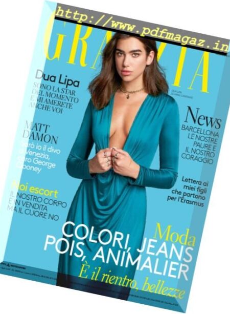 Grazia Italia – 24 Agosto 2017 Cover