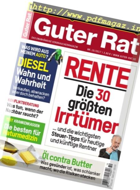 Guter Rat – Oktober 2017 Cover