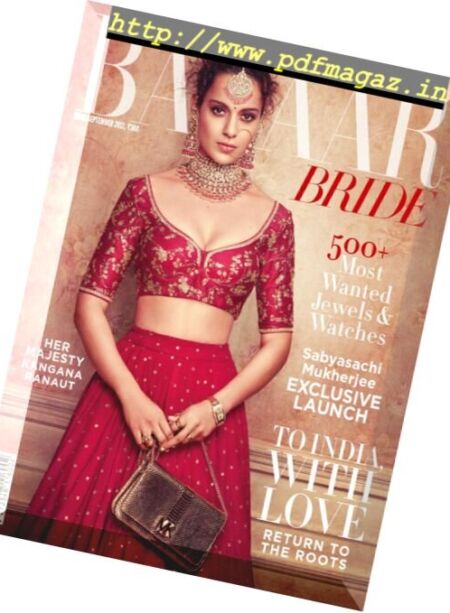 Harper’s Bazaar Bride – September 2017 Cover