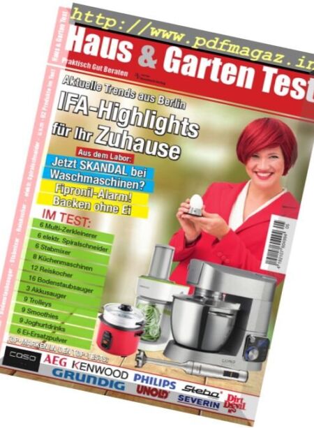 Haus & Garten Test – September-Oktober 2017 Cover
