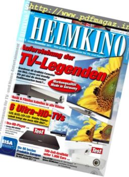 Heimkino – Oktober-November 2017