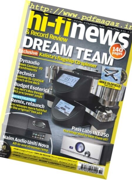 Hi-Fi News – November 2017 Cover