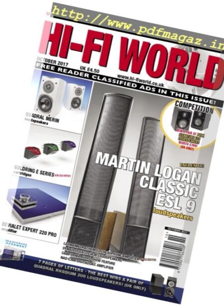 Hi-Fi World – October 2017 Cover
