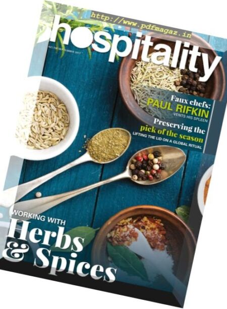 Hospitality – September 2017 Cover