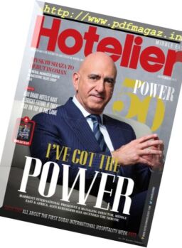 Hotelier Middle East – September 2017