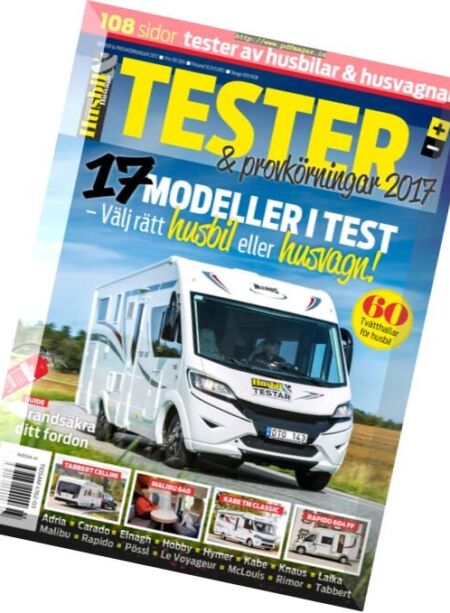 Husbil & Husvagn – Tester & Provkorningar 2017 Cover