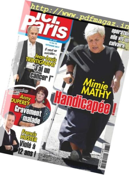 Ici Paris – 13 au 19 Septembre 2017 Cover
