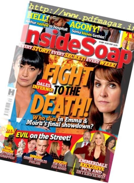 Inside Soap UK – 30 September – 6 October 2017 Cover