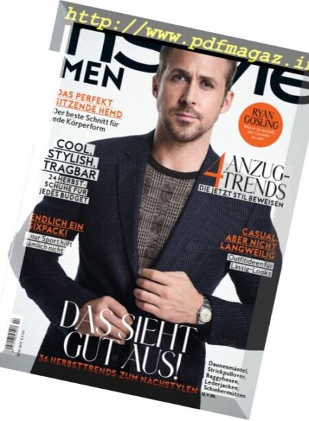 InStyle MEN – Oktober 2017 Cover