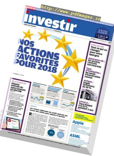 Investir – 16 Septembre 2017 Cover