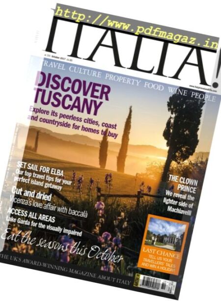 Italia! – October 2017 Cover