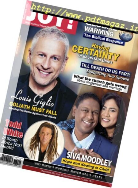 Joy! Magazine – September 2017 Cover