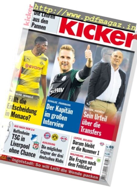 Kicker – 24 August 2017 Cover