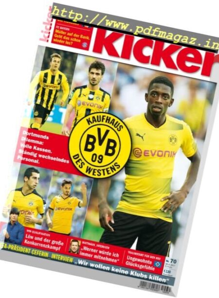 Kicker – 28 August 2017 Cover