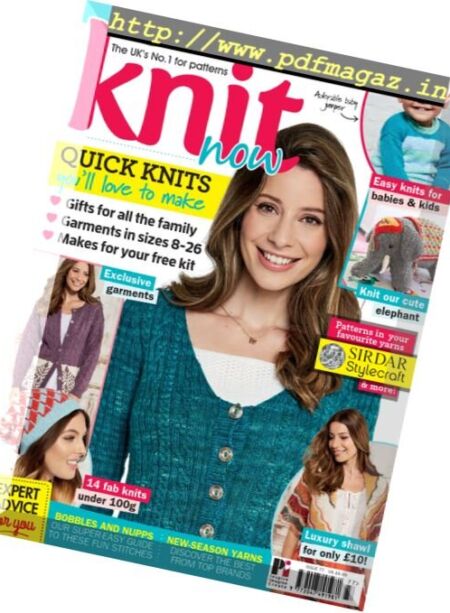Knit Now – Issue 77 2017 Cover