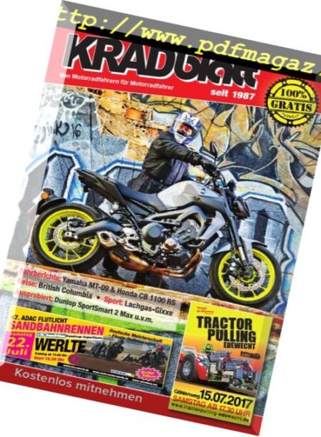 Kradblatt – Juli 2017 Cover