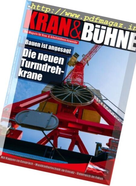 Kran & Buhne – September 2017 Cover