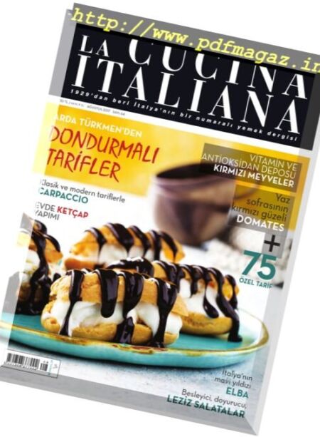 La Cucina Italiana Turkey – Agustos 2017 Cover