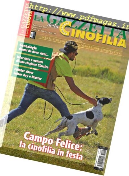 La Gazzetta Della Cinofilia Venatoria – Settembre 2017 Cover