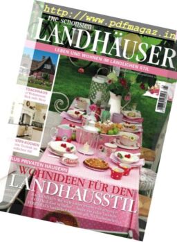 Landleben – Spezial Die schonsten Landhauser – August-September 2017