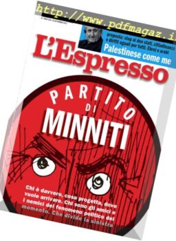 L’Espresso – 10 Settembre 2017