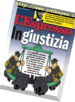 L’Espresso – 24 Settembre 2017