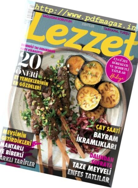 Lezzet – Eylul 2017 Cover