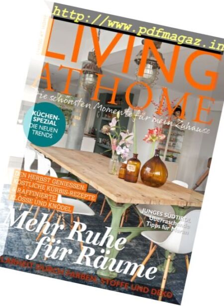 Living at Home – Oktober 2017 Cover