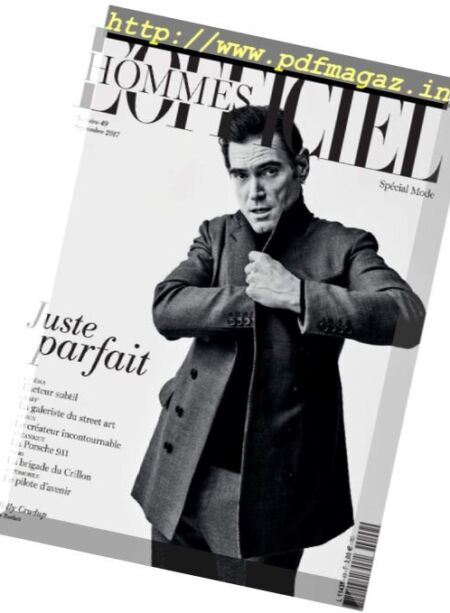 L’Officiel Hommes Paris – Septembre 2017 Cover