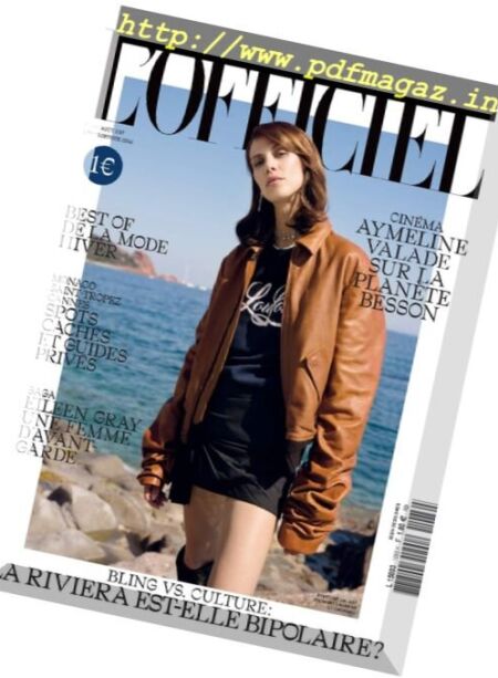 L’Officiel Paris – Aout 2017 Cover