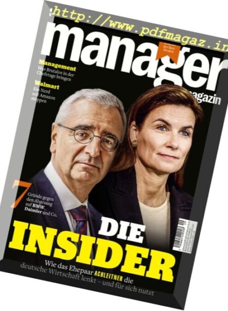 Manager Germany – September 2017 Cover
