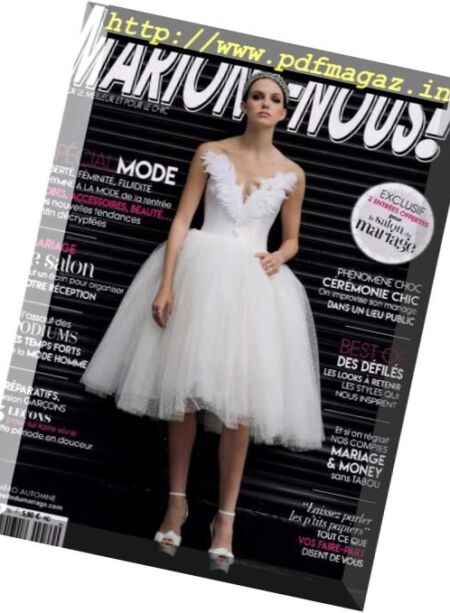 Marions-Nous ! – Automne 2017 Cover
