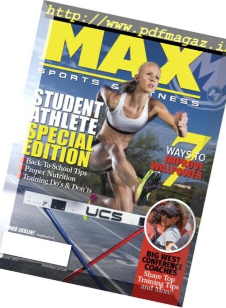 Max Sports & Fitness – August 2017 Cover