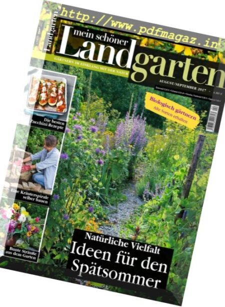 Mein schoner Landgarten – August-September 2017 Cover