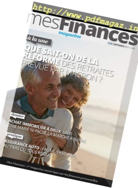 Mes Finances – Septembre 2017 Cover