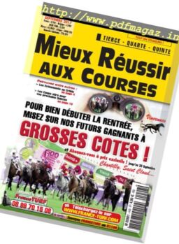 Mieux Reussir aux Courses – Septembre 2017
