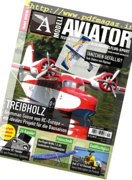 Modell Aviator – November 2017 Cover