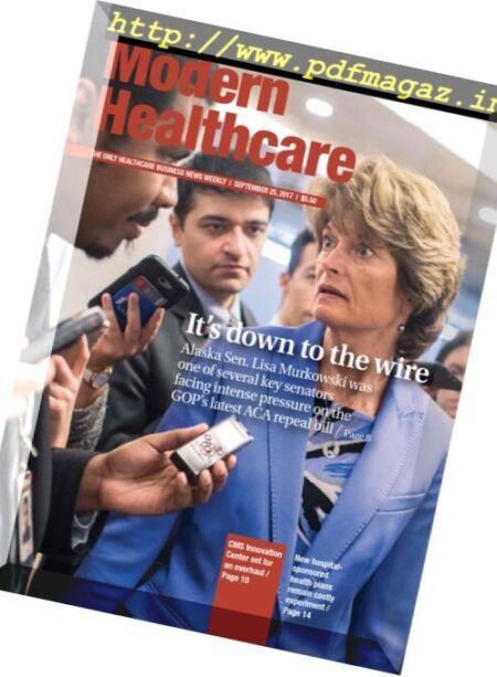 Modern Healthcare – 25 September 2017 Cover
