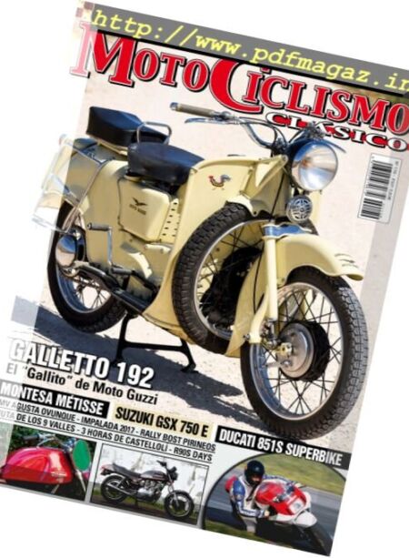 Motociclismo Clasico – Agosto 2017 Cover