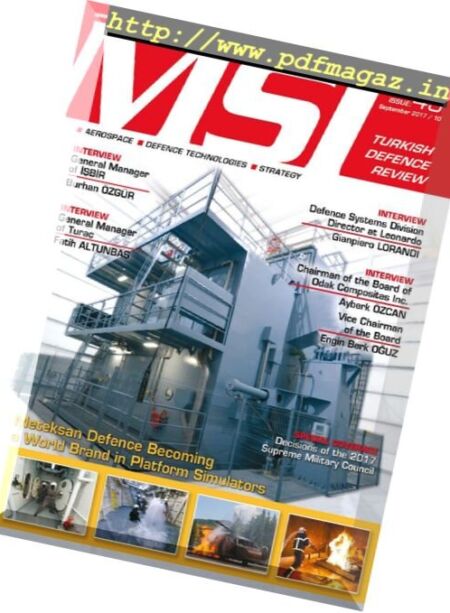 MSI Turkish Defence Review – Issue 43, September 2017 Cover