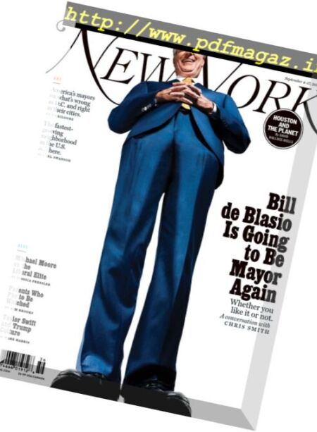 New York Magazine – 4-17 September 2017 Cover