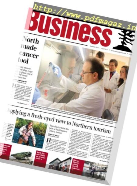 Northern Ontario Business – September 2017 Cover