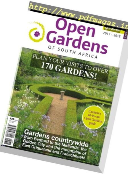 Open Gardens of South Africa – 2017-2018 Cover