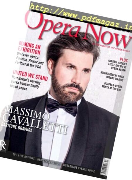 Opera Now – October 2017 Cover