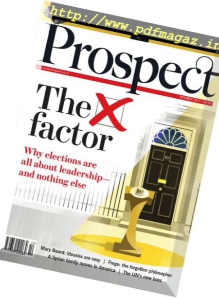 Prospect Magazine – October 2017 Cover