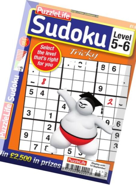 PuzzleLife Sudoku Tricky – Issue 15 2017 Cover