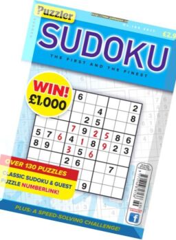 Puzzler Sudoku – Issue 169, 2017