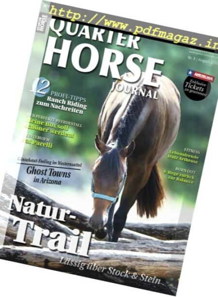 Quarter Horse Journal – August 2017 Cover